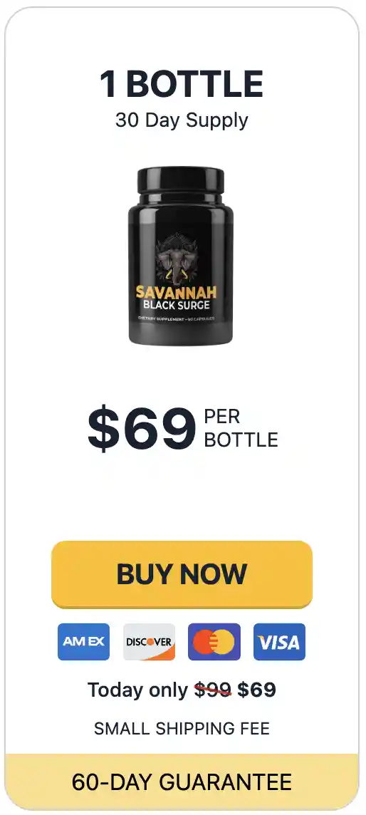 savannah black surge one bottle pack